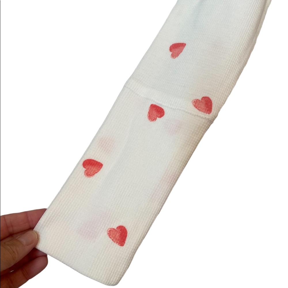 Lucky Brand Cream with Hearts Long Sleeved Top - Picture 7 of 14